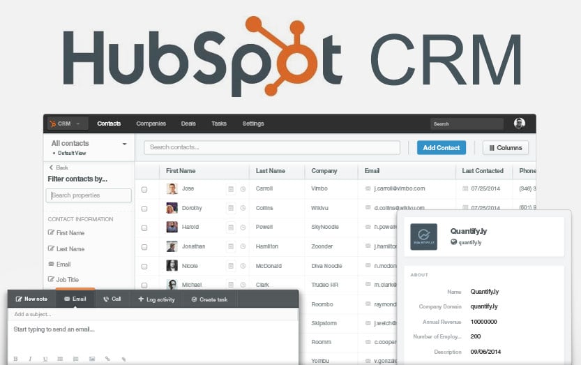 HubSpot CRM: visão unificada de contatos e dados do cliente