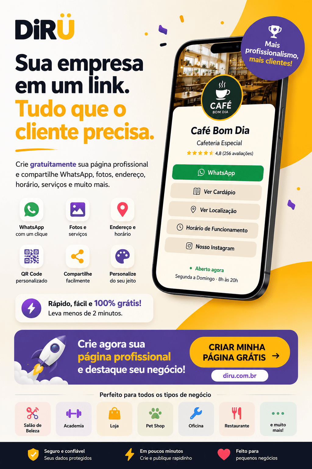 DiRU — crie sua página